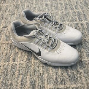 Nike Air Max White Gray Athletic Golf Shoes 13